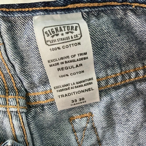 Vintage Levi’s Levi Strauss Signatures Regular Fit Straight Leg Jeans 32" - Picture 4 of 5